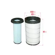 Sakura Air Filter Set for Foton Aumark BJ1078 1079 1099 3.8L CUM ISF 2013-On