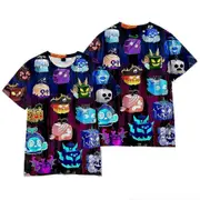 Roblox Blox Fruits 6-10Years Kids 3D Print Gaming Gamer Boys Girls Fans Cool Casual Baggy Summer Short Sleeve T-Shirt Tee Tops 15 8-9Years