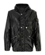 Stone Island Logo-Patch Hooded Jacket XL,L,M black