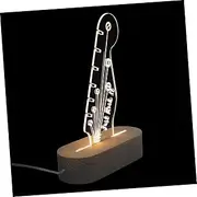 BIUDECO Guitar Pick Storage Rack Acrylic Guitar Pick Display with Headstock Shape Wooden Base