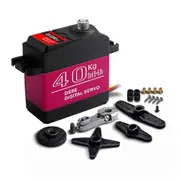 Waterproof Servo 40Kg High Torque Metal Gear Digital Servo for 1:8/1:10/1:12 RC Car Robot 270 As Shown