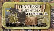 Tennessee State Monument Gettysburg Pa Civil War themed LARGE Iron on patch
