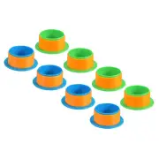 3inch Shrink Wrap Handle, 8pcs Stretch Wrap Dispenser Stretch Film, Blue Green