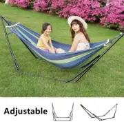 Portable Hammock Bed with Stand Steel Frame Camping Hammocks Swing Chair Bed