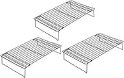 BIUDECO 3Pcs Multi Function Baking Rack Thickened Carbon Steel Cooling Rack for Kitchen BBQ Accessory for Cookies Bread and Vegetables Drying