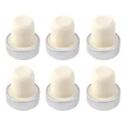 6X Silver T-Shape Whiskey Alcohol Bottle Synthetic Stopper Cork Seal Home Brew