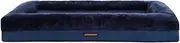Paws & Claws Winston Orthopedic Foam Walled Pet Bed, Navy, Large, 103 x 76 x 17 cm Size