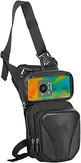 Motorcycle Leg Bag,Cycling Thigh Fanny Pouch for Outdoor - Multi-Function Fanny Pouch with Adjustable Strap Reflective Strip Cycling Tool for Phones, Keys & Sports