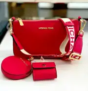 Michael Kors Jet Set Small Leather Crossbody Bag