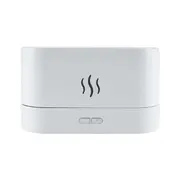 White LED Flame Light Air Humidifier Scented Essential Oil Diffuser Aromatherapy Mist
