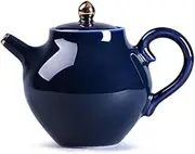 BAWHO Exquisite Low-Key Solid Color Blue Hand-Painted Gold Ceramic Family Use Kung Fu Tea Set Single Teapot