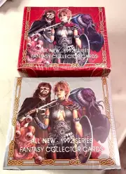 1992 Advanced Dungeons Dragons Fantasy Collector Cards SEALED / Silver & Red Box