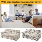 4 Pieces Stretch Sofa Cover 3 Seater Couch Cover Printed Sofa Slipcover BldQo