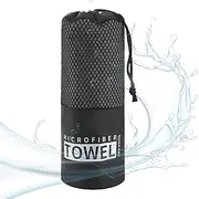 Fast Drying Beach Towel,Quick Dry Microfiber Sports Towel | Super Absorbent, Sandproof Camping Accessories, Workout Gear for Men & Women