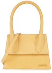Jacquemus Le Grand Chiquito Leather top Handle bag - Light Brown One Size