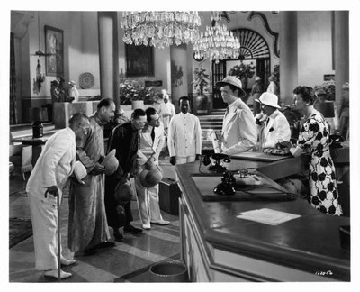 Barry Nelson Keye Luke are given a Chinese welcome upon their arri- Old Photo