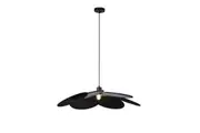 Kael Modern Flower Shape Fabric Shade Pendant Light Lamp Black