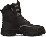 [Oliver] 55-345Z Zip Sided Safety Boot, Size 12, Black