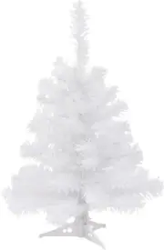 1X Artificial Christmas Tree - 2Ft - White - Small Xmas Pine Trees for Indoor...