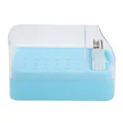 30 Holes Nail Drill Bit Holder Cleaning Brush Case Dsut Proof Stand Display SD0
