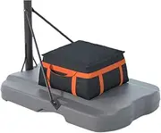 Basketball Hoop Sandbag - Heavy Duty Weighted Bottom Anchor for Basketball Hoops - 600D Oxford Fabric Waterproof Dustproof, Windproof, 17.7" D x 17.7" W x 9" H-Black