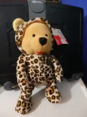 Especially for The Disney Store Leopard Pooh 8" bean bag plush figure-New-w/tag