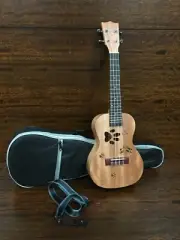 UK231P All-Mahogany Concert Ukulele + Free Padded Bag, Hook Strap, Pick