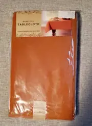 Hemstitch Tablecloth 60x102” Oblong/Oval Spice, Autumn seats 8-10 burnt orange