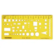 Geometric Combination Template for Triangle Square Rectangle and Circle Stencils Drafting Tool