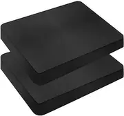 2Pcs Patio Cushion Covers Waterproof Patio Cushion Cover Replacement Outdoor Cushion Slipcovers with Invisible Zipper Patio Seat Cushion Slip Covers for Patio Garden Backyard 22x20x4in(Black)