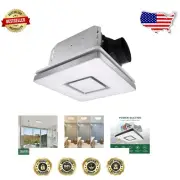 Elegant Spray Design: 90 CFM Exhaust Fan with Dimmable Lighting and Night Light