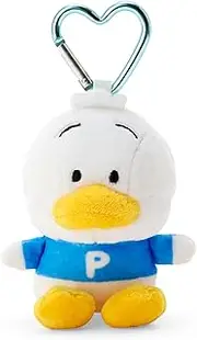 Sanrio 175056 Mini Mascot Holder (Character Award 3rd Edition), Duck Peckle, Polyester, Steel