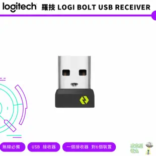 羅技 logitech Logi Bolt USB 接收器 加密保護 bolt 相容鍵鼠專用 無線接收器