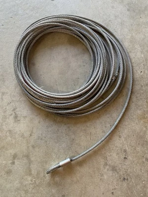 Warn WIRE ROPE 3/8 Inch Diameter x 80 Foot Length - Winch Cable