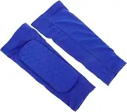 [Abaodam] 2pcs Soccer Shin Guard Sleeves Full Leg Sleeves for Men Protective Socks Leg Protection for Football Basketball and