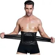 Men and Women Slimming Workout Waist Belt XL Fat Burning Trimmer for Comfortable Elastic Design for Enhanced Calorie Burning During Exercise Black
