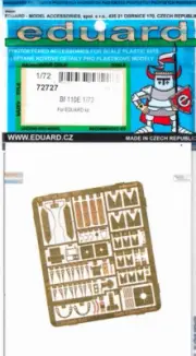 EDU72727 1:72 Eduard PE - Bf110E Detail Set (EDU kit)