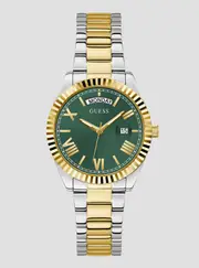 GUESS Gold Luna Green Watch