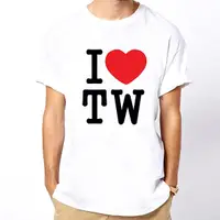 在飛比找蝦皮商城精選優惠-I Love TW 短袖T恤-白色 我愛台灣 390 gil