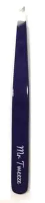 Mr Tweeze Stainless Steel Slant Tweezer, Purple, Compares to TweezerGuru