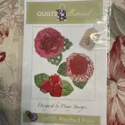 Pleated Posey quilt patterns by Penny STARGES for Quilt illustrated