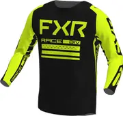FXR Contender Off-Road Motocross Jersey, black-yellow, Size L for Men Black Yellow