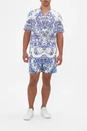 SHORT SLEEVE CAMP COLLARED SHIRT GLAZE AND GRAZE