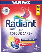 Radiant Colour Care 3 in 1 Laundry Detergent, 675 g (45 Capsules)