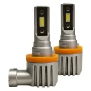 Pnp Super Lux Led Bulbs H11 White Fits 2008-2015 Smart Car Fortwo