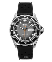 Mido Ocean Star Swiss Made Automatic Tribute Gradient Rubber Strap Grey Dial Diver's M026.830.17.081.00 200M Men's Watch
