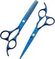 Pcs Professional Hair Scissors Barbers Shears for Hair Styling Home Use Cutting Scissors Straight Teeth