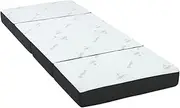 Giselle Bedding Foldable Mattress 180 x 70 x 10cm 4 Fold Folding Mattresses Floor Mat Cushion Covers Camping Portable Travel Sleeping, Sofa Bed Pad Home Office, Bamboo Fabric Single