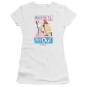 Pink Panther Say Oui Juniors T-Shirt