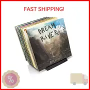 Premium Vinyl Record Storage - a Mid-Century Style Record Holder, 50-60 LP Capac